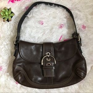 Coach Brown Leather Shoulder Bag